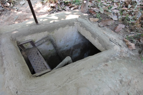 Entrance to a Cu Chi Tunnel