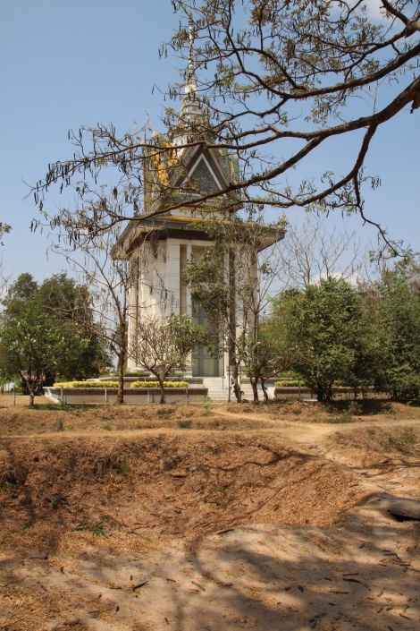 The memorial at the killing fields